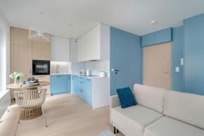 Pastel Blue Studio Grunwald with Garden & Parking Poznań by Noclegi Renters